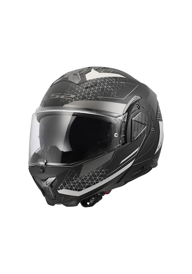 Ls2 Advant 2 Astral Çene Açılır Kask Mat Gri - Siyah