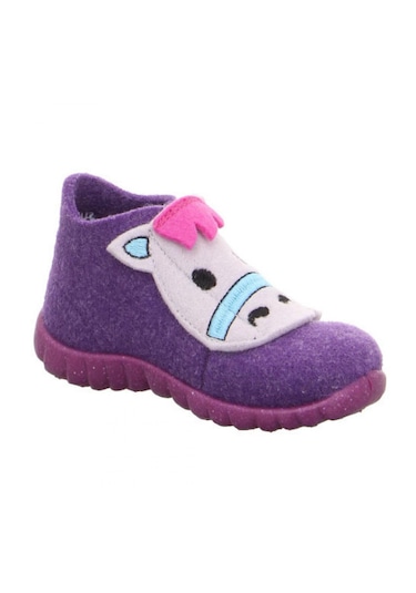 Superfit 5-00295 Happy Çocuk Mor Keçe Panduf Mor