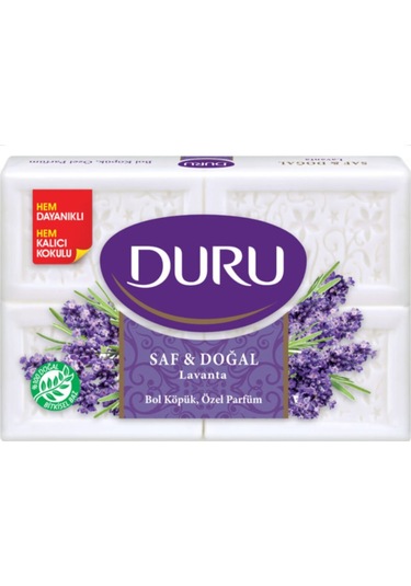 Duru Saf Doğal Lavanta Banyo Sabunu 4 x 150 G