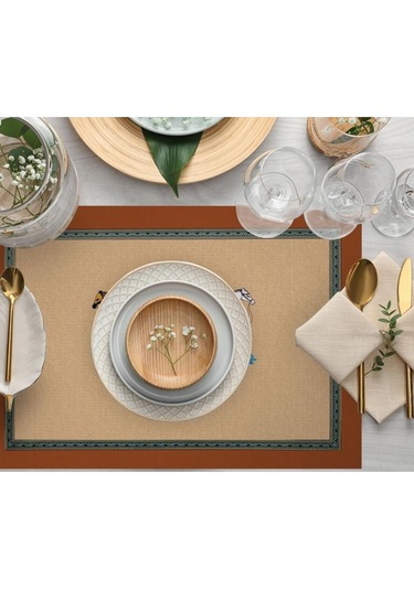 Figüratif At Kumaş Amerikan Servis 4'lü Set 35x50cm Keten Kumaş Ulusl.yıkama Ve Solmama Sertifikası Çok Renkli