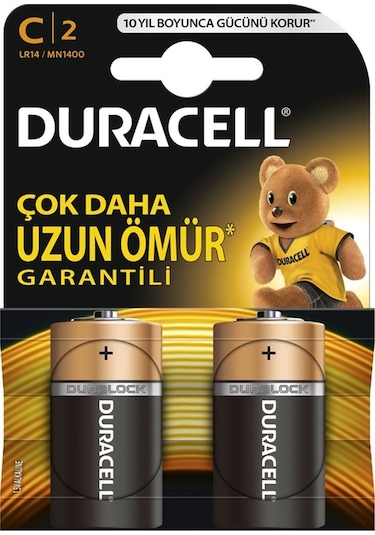 Duracell Orta Boy Pil C 2 Li C2