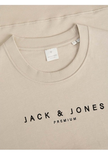 Jack & Jones Jayson Erkek Krem Sweatshirt 12283436-slg Krem
