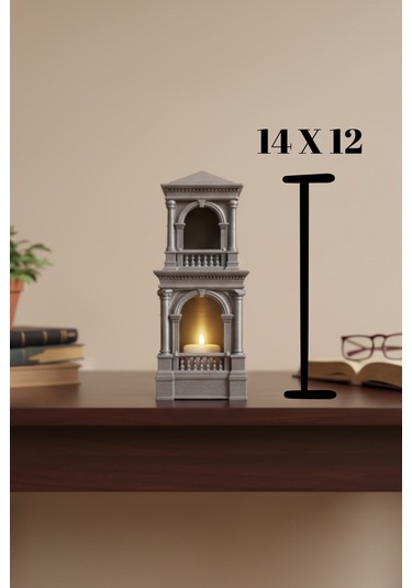 Oxyteez Dekoratif Tasarım Biblo Gri Renk Reçine Tasarım Ev Ve Ofis Dekorasyonu