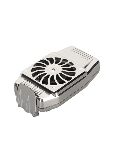 Yaozixa H15 Gümüş Şarjlı Telefon Soğutucu: 25 C Sıcaklık Düşürme, Sürekli Rüzgar, Sessiz Motor, Gerekli Tüm Telefonlar İçin Uyumlu, 300mah Batarya İle Turbin Soğutma Teknolojisi