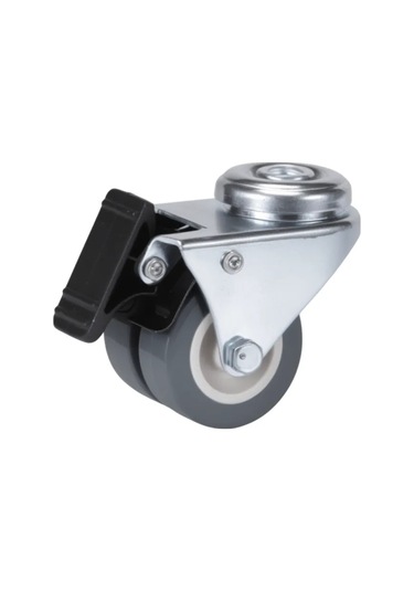 Brante Direksiyon Tekerleği, İki Sıra Pimli, Frenli 1 Adet 358436492 Gri