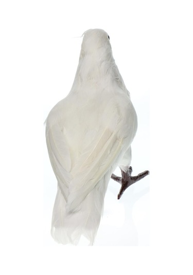 Suntek Yapay Tüylü Güvercin Kuş Yard Heykelcik Dekor Kuş 1