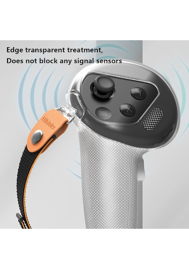 Hıbloks 1 Çift Oculus Quest 3 Esnek Silikon Kutu Örtüsü Vr Kolu Kontrol Kutusu İle Kayış