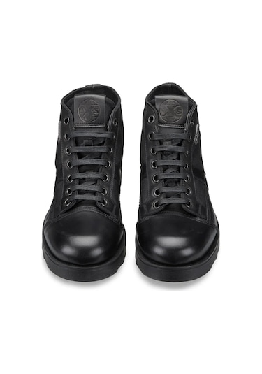 Bot Erkek Oxm003606 Oxs Frank 0036 Mıd M Leather/nylon Black Siyah
