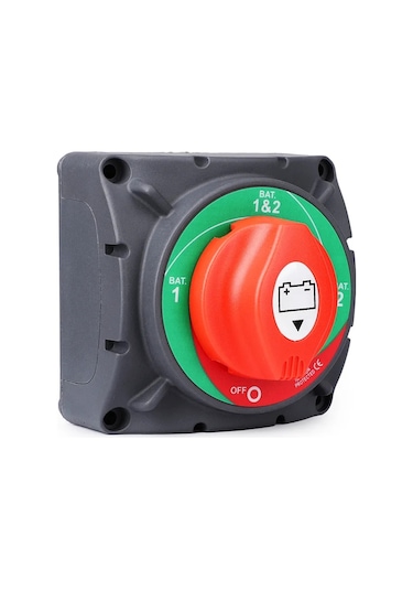 AKÜ DEVRE KESİCİ ŞALTERİ 350A 3P 12-48V 1+2 ÇİFT DEVRELİ 2 KADEME