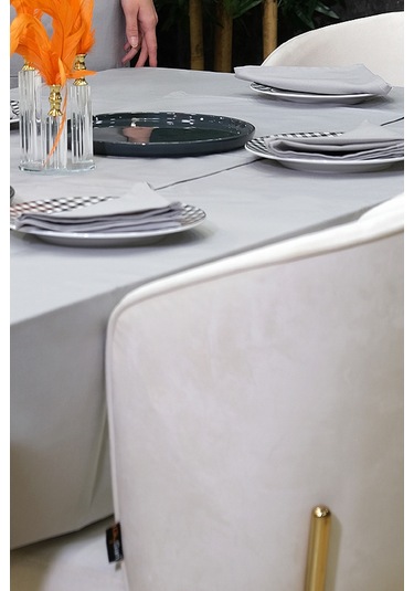 Dream Kumaş Peçete Modelleri Leke Tutmaz Kumaş Peçete Çeyiz Seti 6lı Paket Antrasit