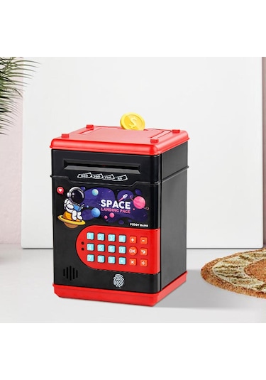 Dolıty Kaydırma Para Sı Oyuncak Paralar Şifre Elektronik 13,5cmx12,3cmx19,5cm