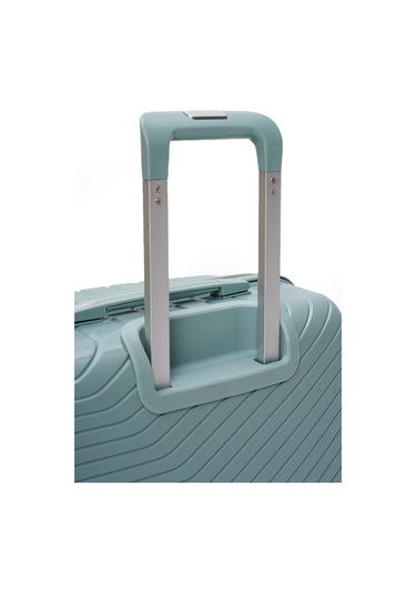 Elatae Exclusive Pro Polipropilen Büyük Boy Kırılmaz Valiz Mavi 5239 Mavi