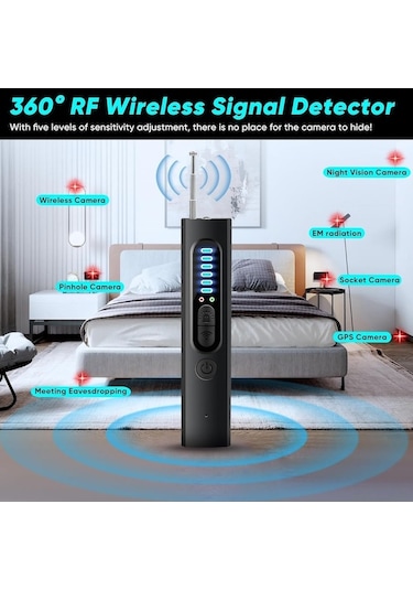 Flybuy T15 Gizli Kamera Dedektörü - Rf Sinyal Tarayıcı Ve Gps Takip Cihazı Bulucu