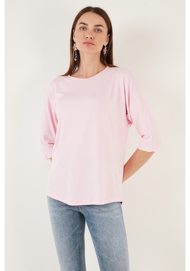 Lela Bisiklet Yaka Truvakar Kol Bayan Bluz 5861416Y Toz Pembe