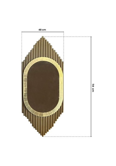 Vovoko Ultra Lak Kaplama Ayna Metal Lüks Ayna Gold