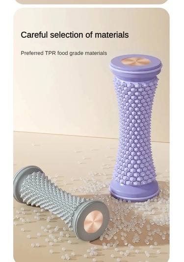 Ayak Masajı Masaj Silindiri Yoga Masaj Topu Plantar Fasya Rulo Kas Gevşeme Green Green Çok Renkli