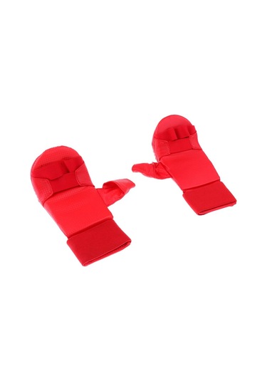 Suntek Pu Deri Karate Müsabaka Eldiveni Eldiven Mma S-kırmızı Kırmızı
