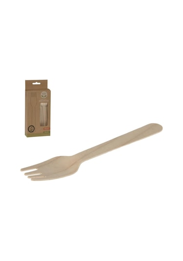 Tahta Çatal 40 Adet 16cm Ahşap