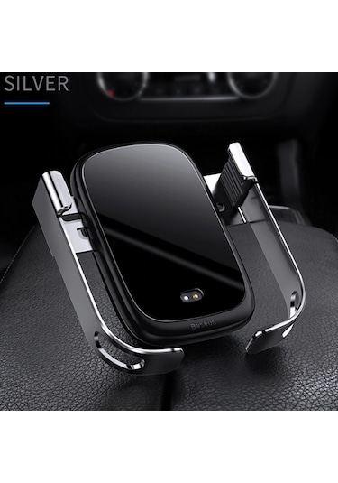 Baseus Rock-Solid Tam Otomatik 10W Kablosuz Araç Şarj Tutucu