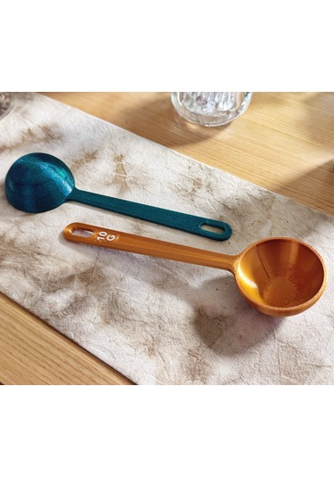 Plastik Kahve Kaşığı 10g Ölçekli 3 Adet Çok Renkli