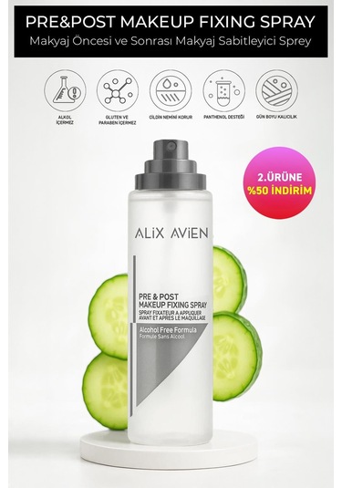 Alix Avien Pre&Post Makeup Fixing Makyaj Öncesi Ve Sonrası Makyaj Sabitleyici Sprey 110 ML