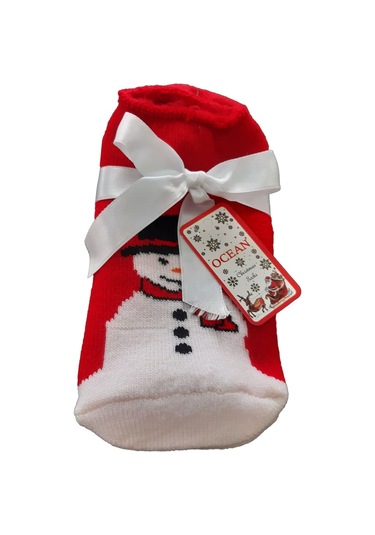 Kadın Erkek Termal Yılbaşı Çorabı Görünmez Kalın Sıcak Hediyelik 001
