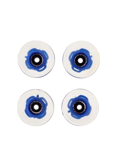 Homyl 4 Adet 60mm Light Up Kaykay Longboard Koyu-mavi Koyu Mavi Çok Renkli