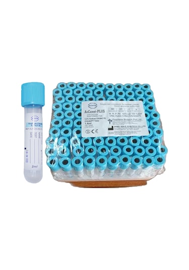 Xinle Sodyum Sitratlı Kan Alma Tüpü 2ml 13 75mm 100 Adet