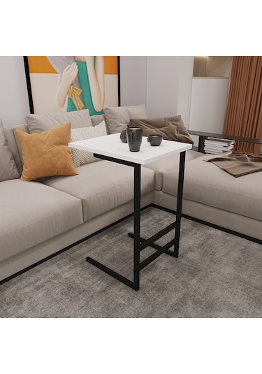 İlkem C Yan Sehpa Beyaz