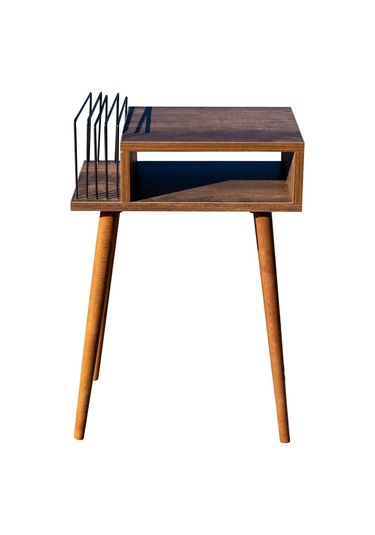 Plak Ve Pikap Sehpası Ahşap Ayaklı