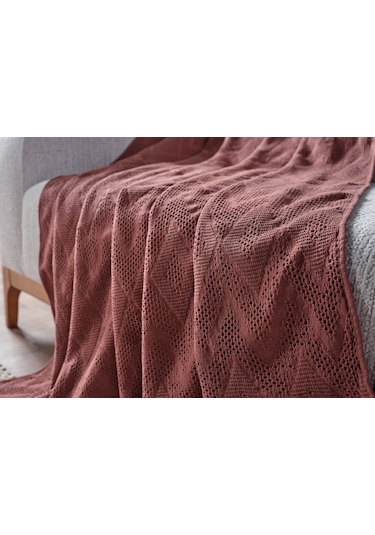 Adora Koltuk Şalı Gül Kurusu - 130x170 Cm