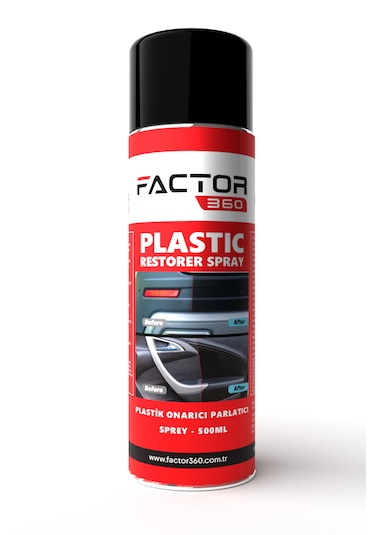 Factor360 Otomobil Araç Plastik Yenileyici Parlatıcı Aerosol 500ml