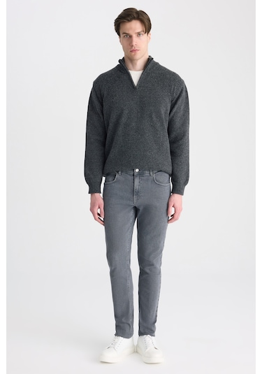 Twn Super Slim Fit Antrasit Denim Pantolon 5ecj30081503m Antrasit