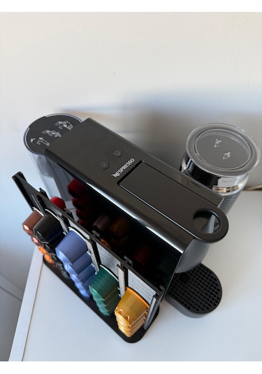 Kapsül Kahve Tutucu Dekoratif Standı 50 Kapasiteli Nespresso Siyah