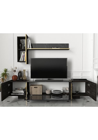 Dekorister Exclusive Veyron Tv Ünitesi Rebab-Mermer
