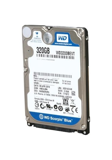 Western Digital Scorpio Blue WD3200BEVT 320 GB HDD