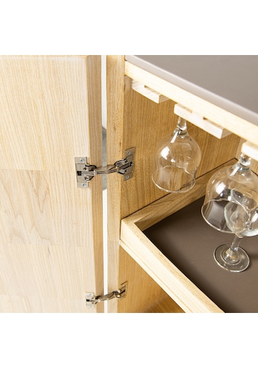 Circles Ahşap Bar Dolabı 001