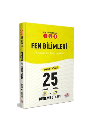 Editör Yayınları Lgs Türkçe.Matematik.Fen Bilimleri Deneme Sınavı