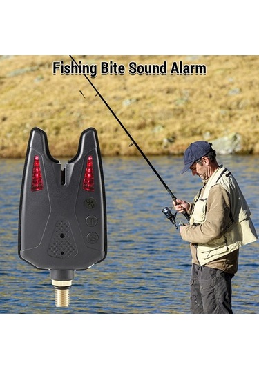 Artfulabode Yeşil Uyarıları Led Isırma Isırma Göstergesi Elektronik Balık Balık Balık Avı Alarmı Abs Ei Yeşil