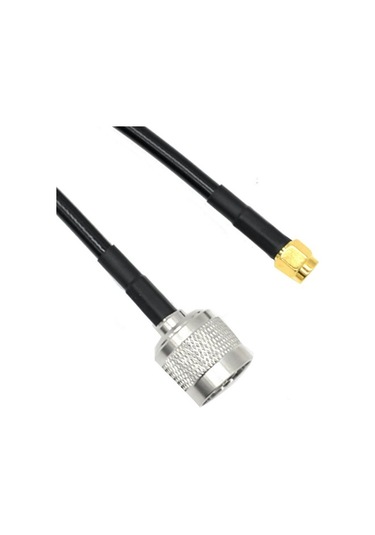 Adet Rg58 N Erkek Fiş Rp-sma Erkek Jak Konnektör Kablosu 5m Fpb7er