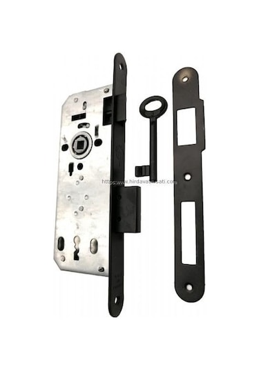 Özcanlar 40 Mm Oval Ayna Siyah Ekstra Oda Kapı Kilidi