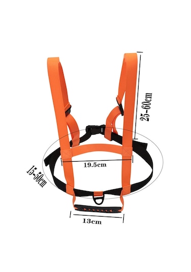 Homyl Snowboard Eğitimi Için Çocuk Kayak Kemeri Turuncu Turuncu
