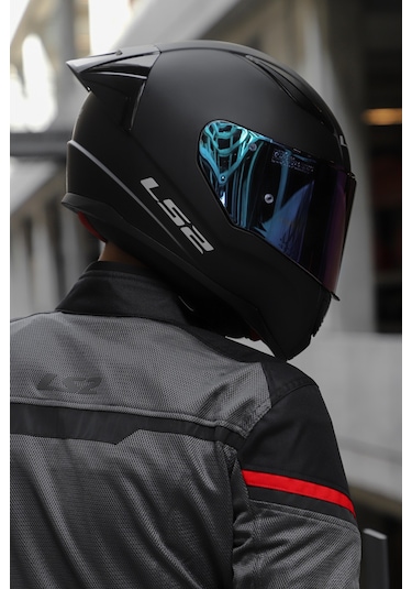 Ls2 Rapıd Race Kask Gökkuşağı Camlı Mat Siyah