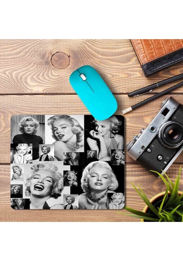 Mariyln Monreo Kolaj Baskılı Mousepad Mouse Pad