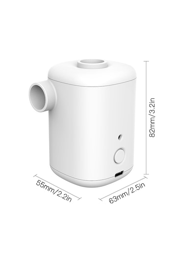 Jeemson Taşınabilir Çift Amaçlı Hızlı Şişirme Pompası - Siyah, 300 L/dk, 40 Saat Çalışma Süresi