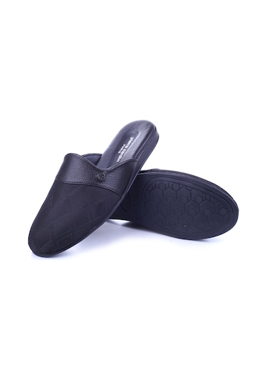 Pierre Cardin Pc-55366 Erkek Kışlık Ev & Halı & Bohça Terliği Siyah
