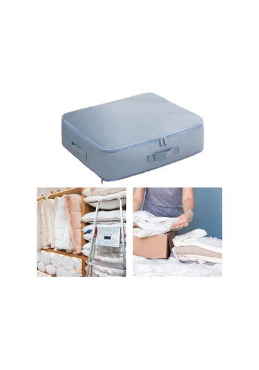 Suntek Sıkıştırma Ambalaj Küpü Bagaj Organizatör L-mavi Mavi