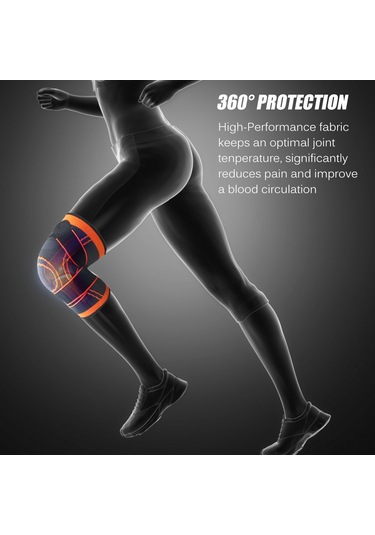 Yuntech01 Sporcu Dizlik - Esnek Nylon Ve Spandex Malzeme İle Rahat Destek Siyah, S Beden Çok Renkli