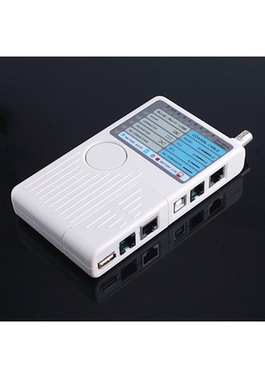Didadodo 4'lü Kablolu Test Cihazı: Rj45, Rj11, Usb, Bnc, Hızlı Ağ Test Cihazı