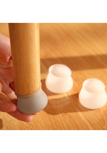 8 Adet Silikon Masa Ve Sandalye Ayağı İçin Kaydırmaz Ev Gereçleri